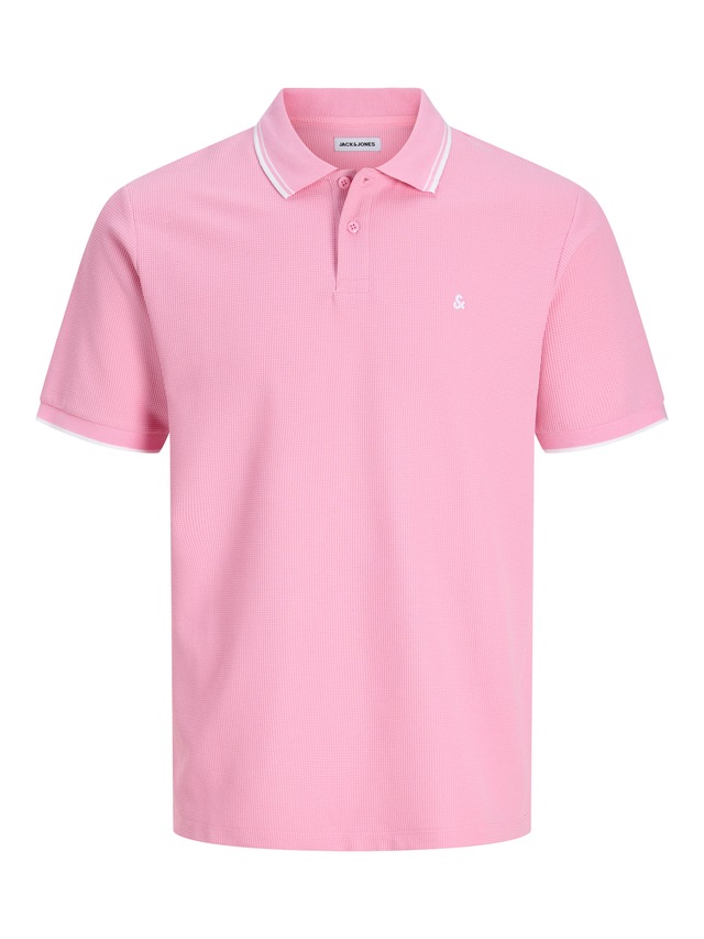 Jack & Jones »JJEAUSTIN POLO SS NOOS« Materialmix, regular fit