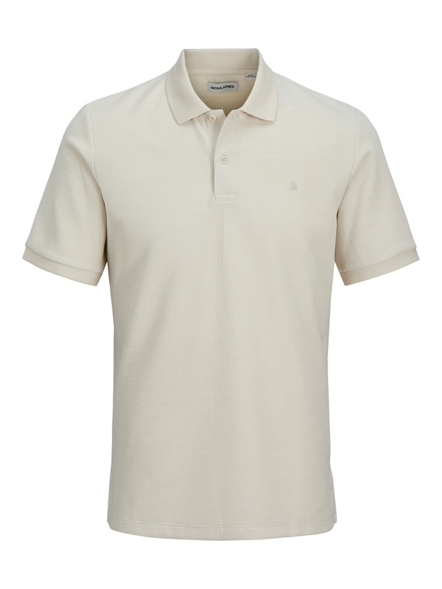 Jack & Jones »JJEAUSTIN POLO SS NOOS« Materialmix, regular fit