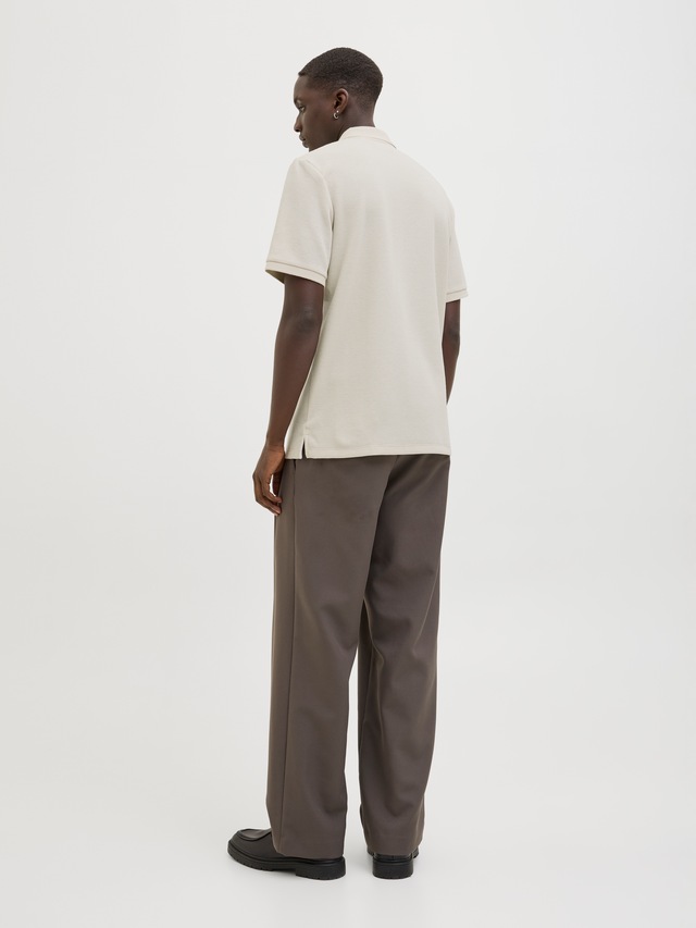 Jack & Jones »JJEAUSTIN POLO SS NOOS« Materialmix, regular fit
