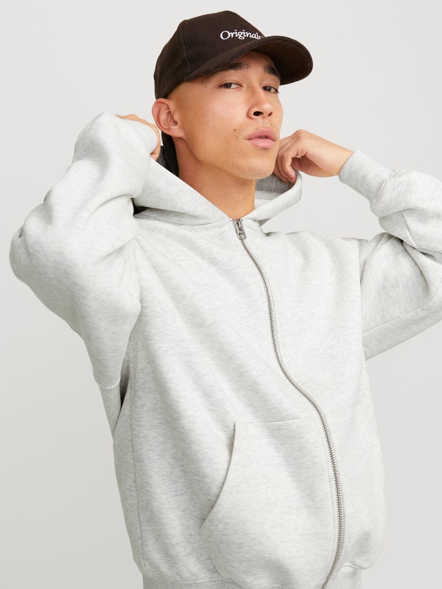 Jack & Jones Kapuzensweatjacke »JJEURBAN EDGE SWEAT ZIP HOOD NOOS« mit Rippbündchen