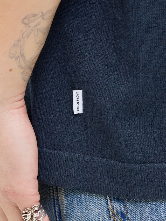 Jack & Jones Kurzarmpullover »JJEEMIL KNIT RELAXED POLO SS SN« mit Polo Kragen