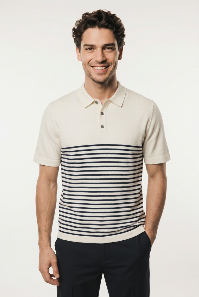 Jack & Jones Kurzarmpullover »JJEEMIL KNIT RELAXED POLO SS SN« mit Polo Kragen