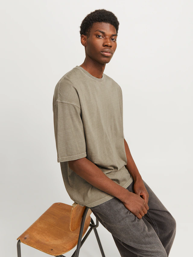 Jack & Jones Rundhalsshirt »JJECHARGE FADED TEE O-NECK NOOS« mit Rundhalsausschnitt