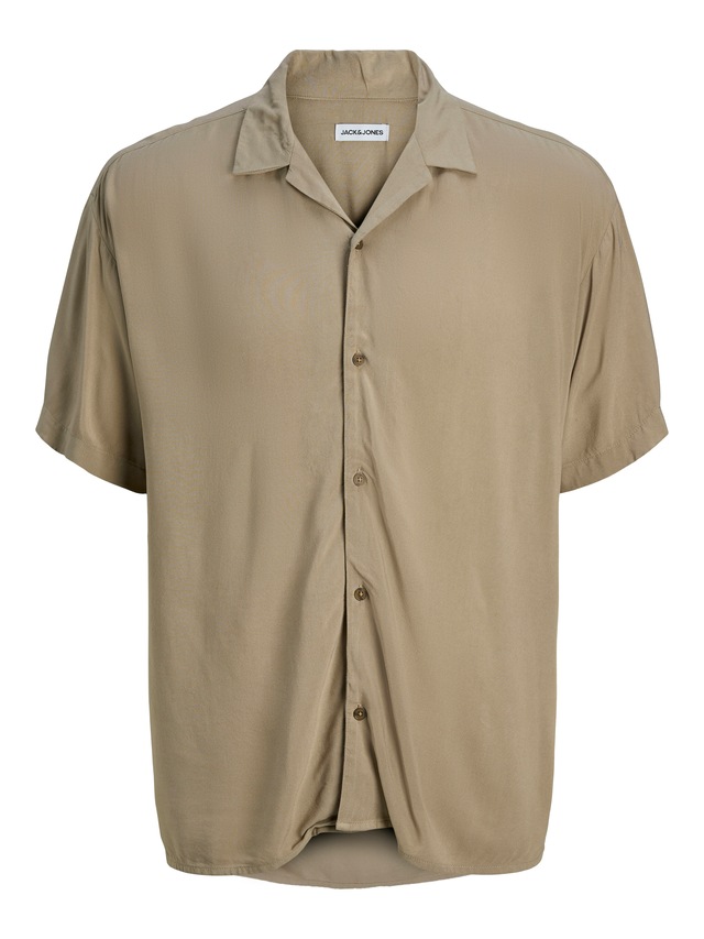 Jack & Jones Kurzarmhemd »JJEJEFF SOLID RESORT SHIRT S/S SN« mit Resort Kragen