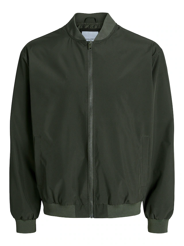 Jack & Jones Bomberjacke »JJECHARGE BOMBER JACKET NOOS« ohne Kapuze mit Rippbündchen