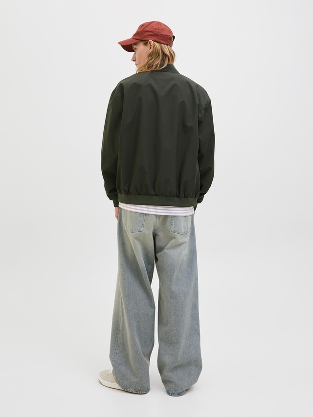 Jack & Jones Bomberjacke »JJECHARGE BOMBER JACKET NOOS« ohne Kapuze mit Rippbündchen
