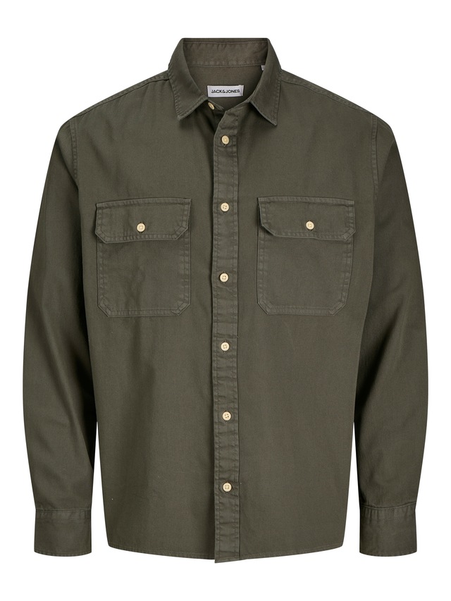 Jack & Jones Langarmhemd »JJETRAVIS SHIRT LS NOOS« mit Brusttaschen