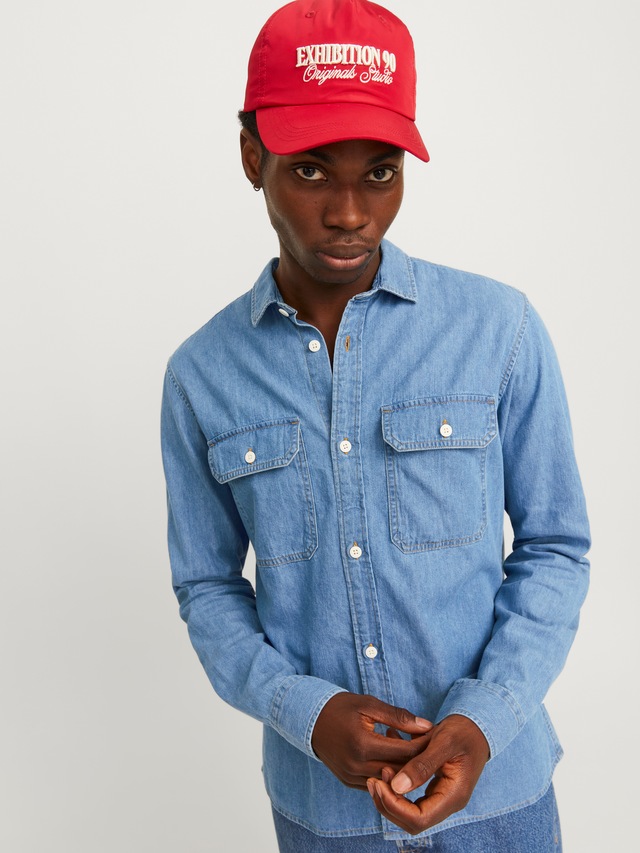 Jack & Jones Langarmhemd »JJETRAVIS SHIRT LS NOOS« mit Brusttaschen