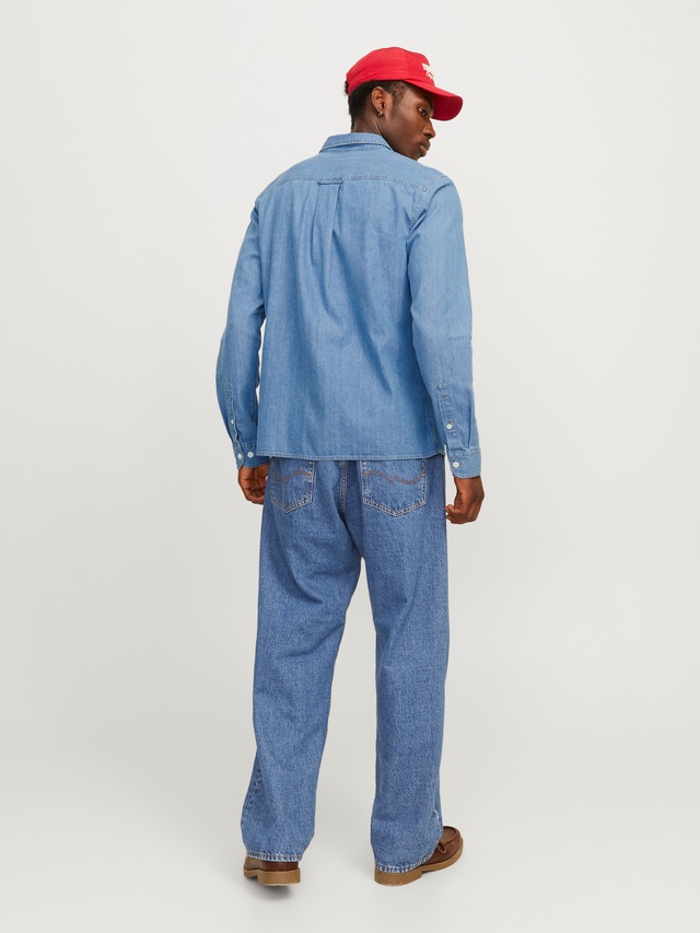 Jack & Jones Langarmhemd »JJETRAVIS SHIRT LS NOOS« mit Brusttaschen