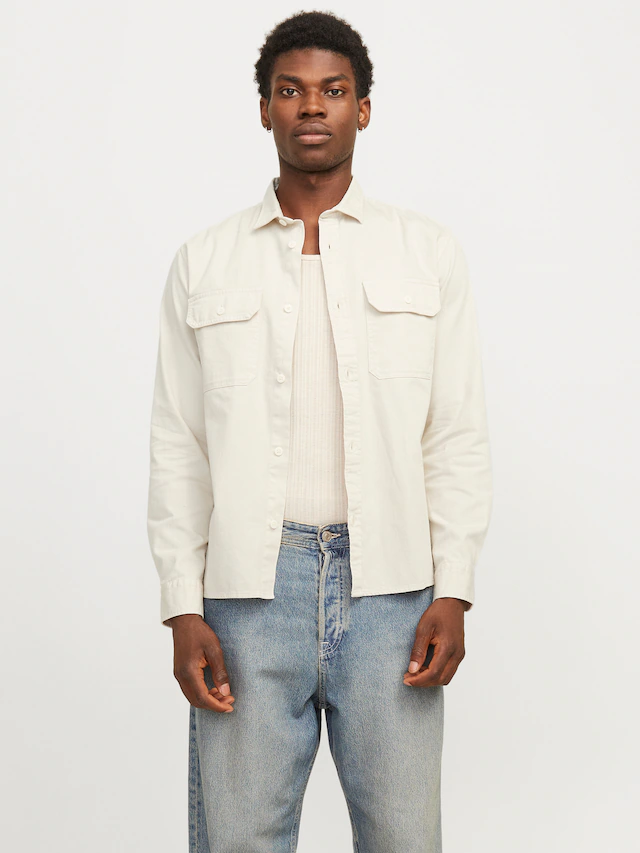 Jack & Jones Langarmhemd »JJETRAVIS SHIRT LS NOOS« mit Brusttaschen