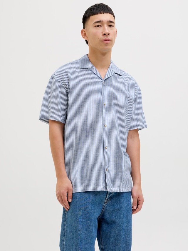 Jack & Jones »JJESUMMER RESORT SHIRT SS SN« mit Resort Kragen