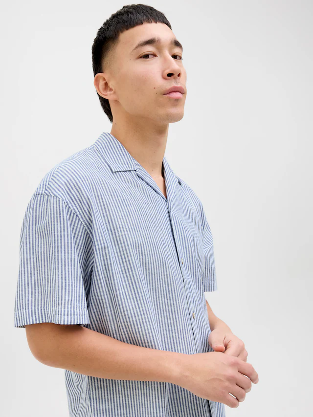 Jack & Jones »JJESUMMER RESORT SHIRT SS SN« mit Resort Kragen