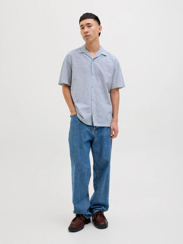 Jack & Jones »JJESUMMER RESORT SHIRT SS SN« mit Resort Kragen