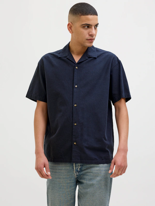 Jack & Jones »JJESUMMER RESORT SHIRT SS SN« mit Resort Kragen