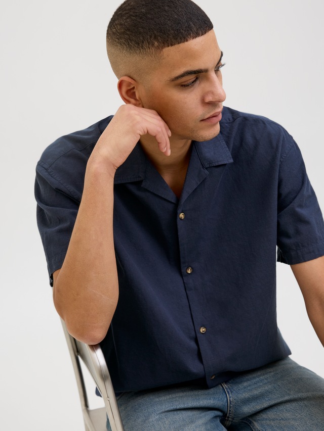 Jack & Jones »JJESUMMER RESORT SHIRT SS SN« mit Resort Kragen