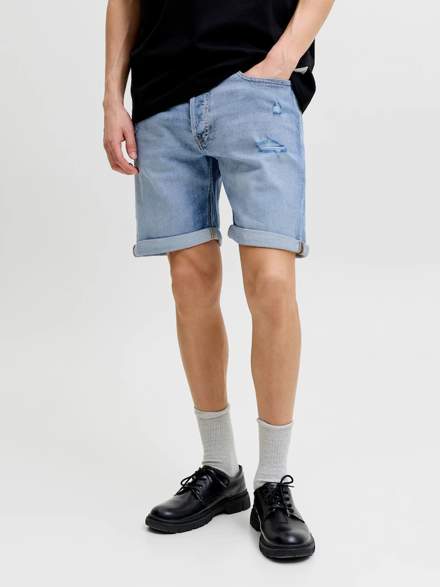 Jack & Jones Shorts »JJIORIGINAL mit stylischem Aufschlag und Knopfleiste« Baumwollmischung, regular fit