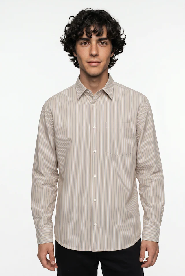 Jack & Jones Langarmhemd »JJECODY POPLIN SHIRT LS SN« mit Streifen Muster