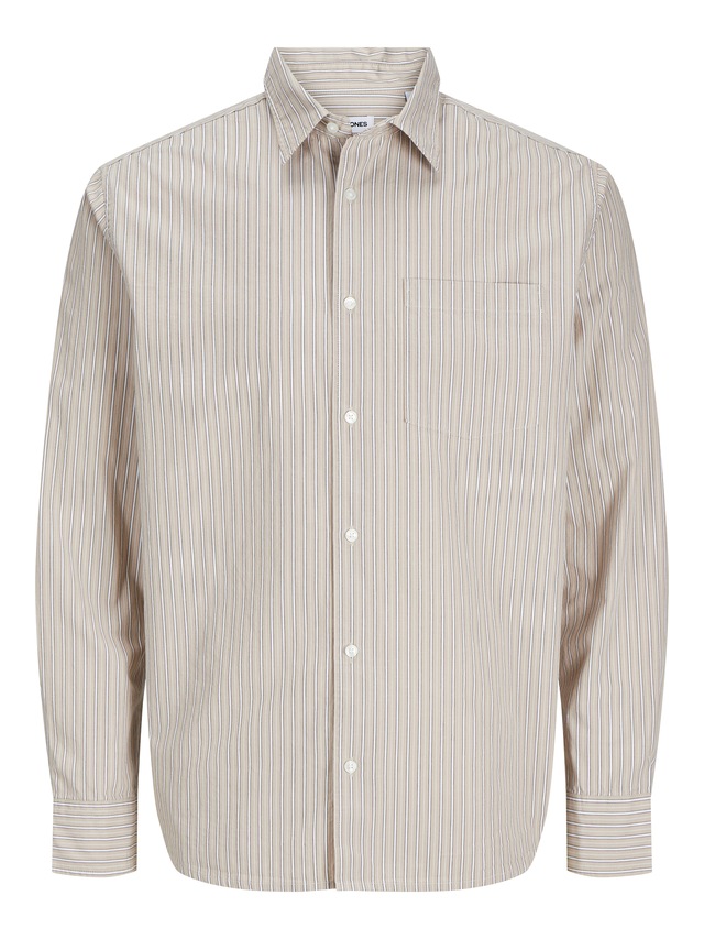Jack & Jones Langarmhemd »JJECODY POPLIN SHIRT LS SN« mit Streifen Muster
