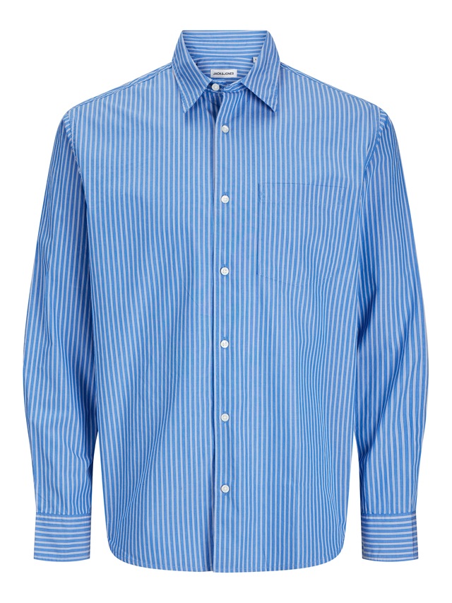 Jack & Jones Langarmhemd »JJECODY POPLIN SHIRT LS SN« mit Streifen Muster