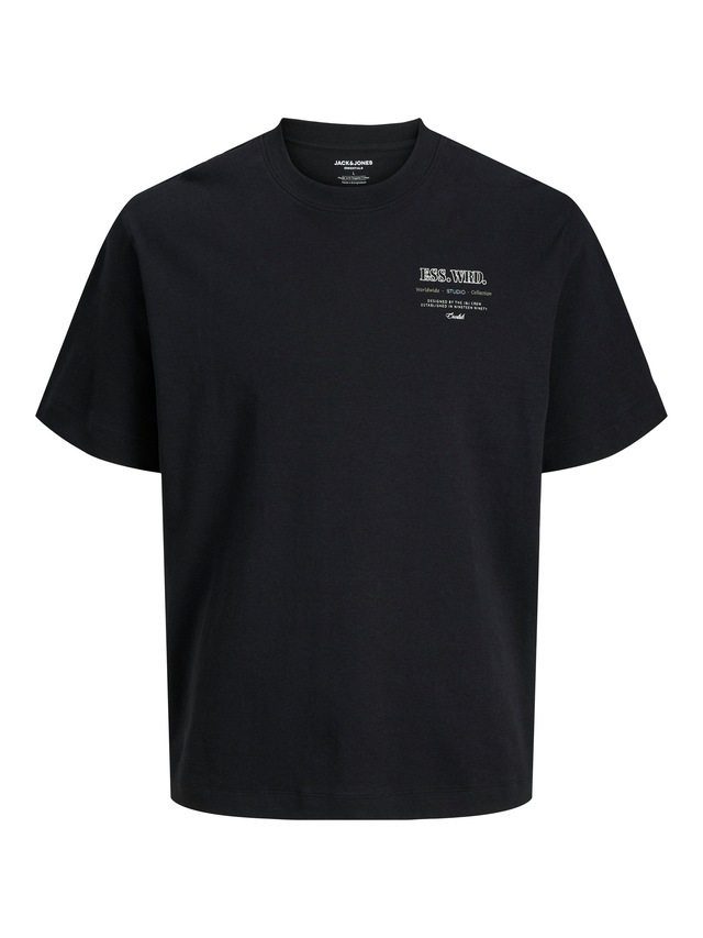 Jack & Jones Rundhalsshirt »JJEURBAN EDGE STUDIO TEE SS O-NECK NOOS« mit Front und Back Print