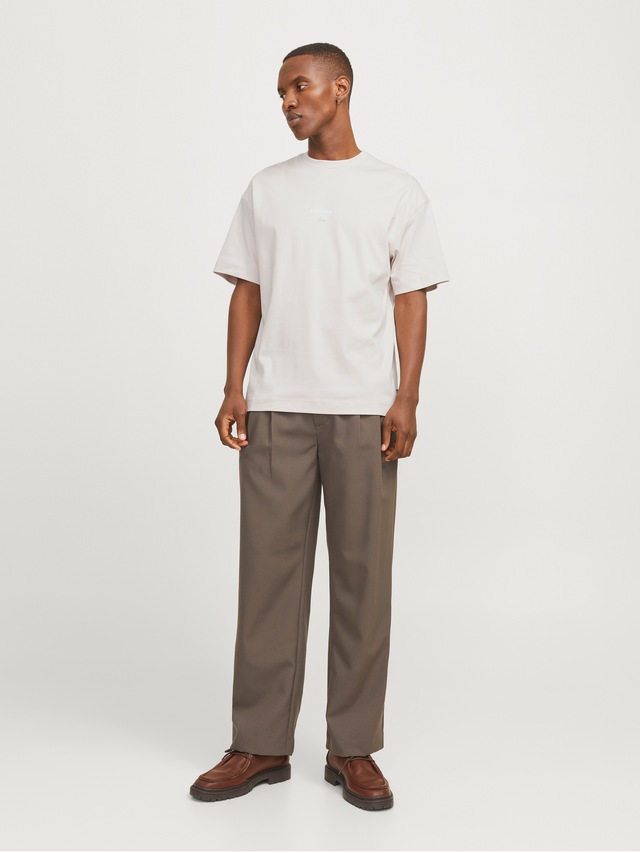 Jack & Jones Rundhalsshirt »JJEURBAN EDGE STUDIO TEE SS O-NECK NOOS« mit Front und Back Print