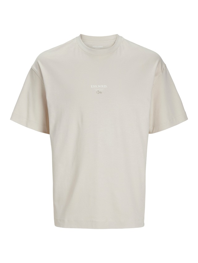 Jack & Jones Rundhalsshirt »JJEURBAN EDGE STUDIO TEE SS O-NECK NOOS« mit Front und Back Print