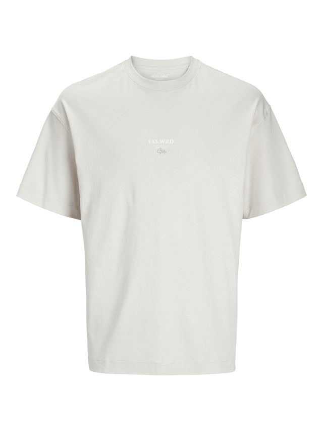 Jack & Jones Rundhalsshirt »JJEURBAN EDGE STUDIO TEE SS O-NECK NOOS« mit Front und Back Print