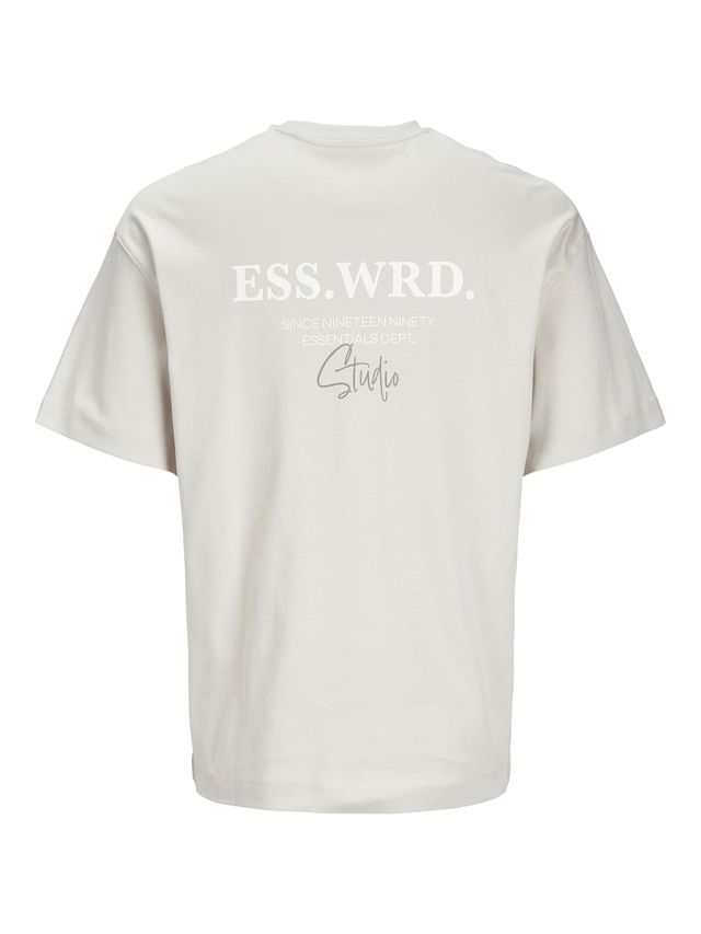 Jack & Jones Rundhalsshirt »JJEURBAN EDGE STUDIO TEE SS O-NECK NOOS« mit Front und Back Print