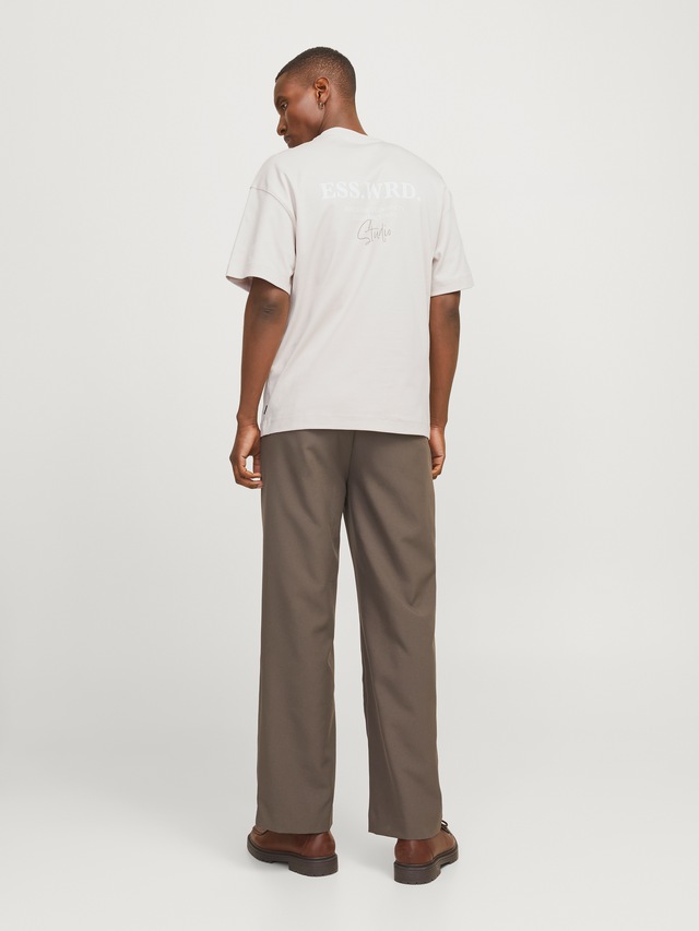 Jack & Jones Rundhalsshirt »JJEURBAN EDGE STUDIO TEE SS O-NECK NOOS« mit Front und Back Print