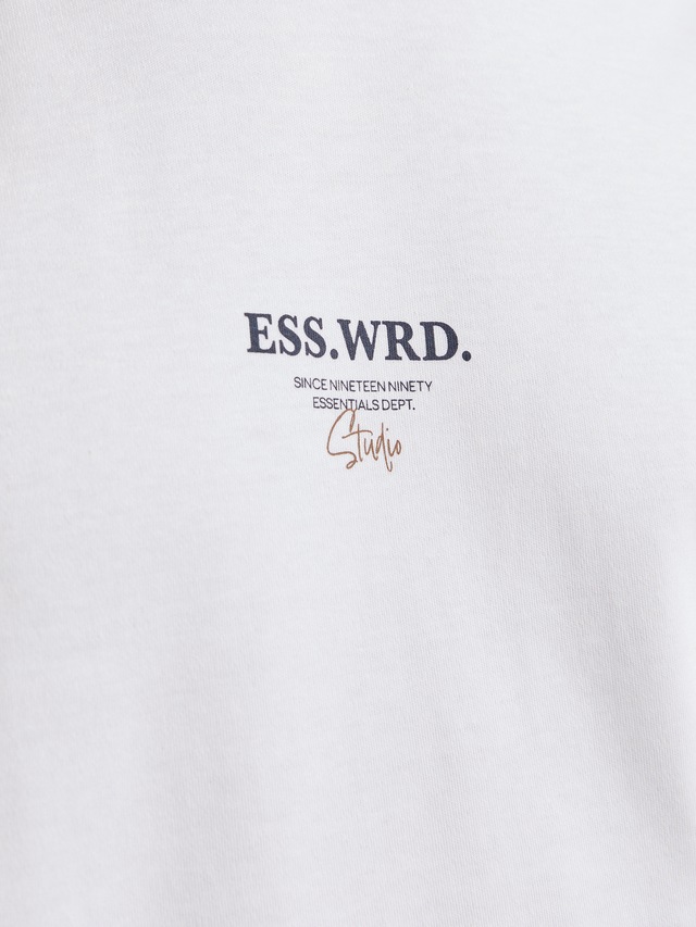 Jack & Jones Rundhalsshirt »JJEURBAN EDGE STUDIO TEE SS O-NECK NOOS« mit Front und Back Print