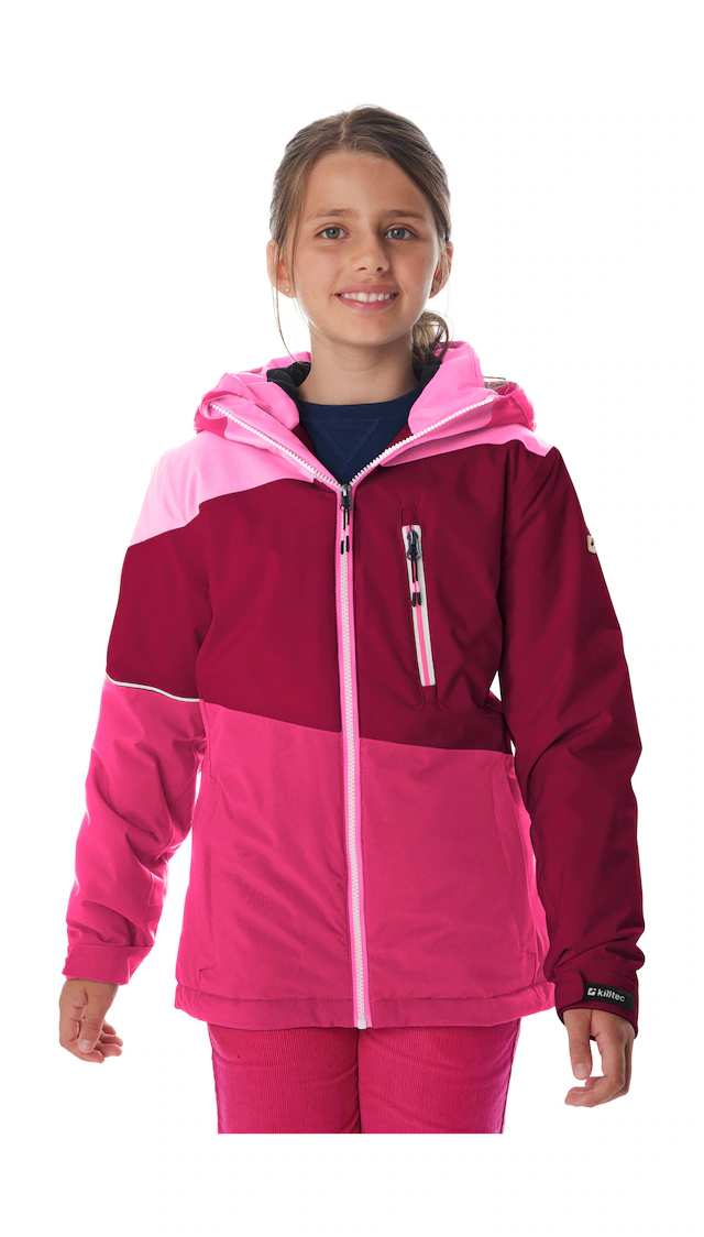 Killtec Skijacke »KSW 331 GRLS SKI JCKT« Atmungsaktive, wasserdichte Jacke mit Fleece-Innenseite, Skipasstasche