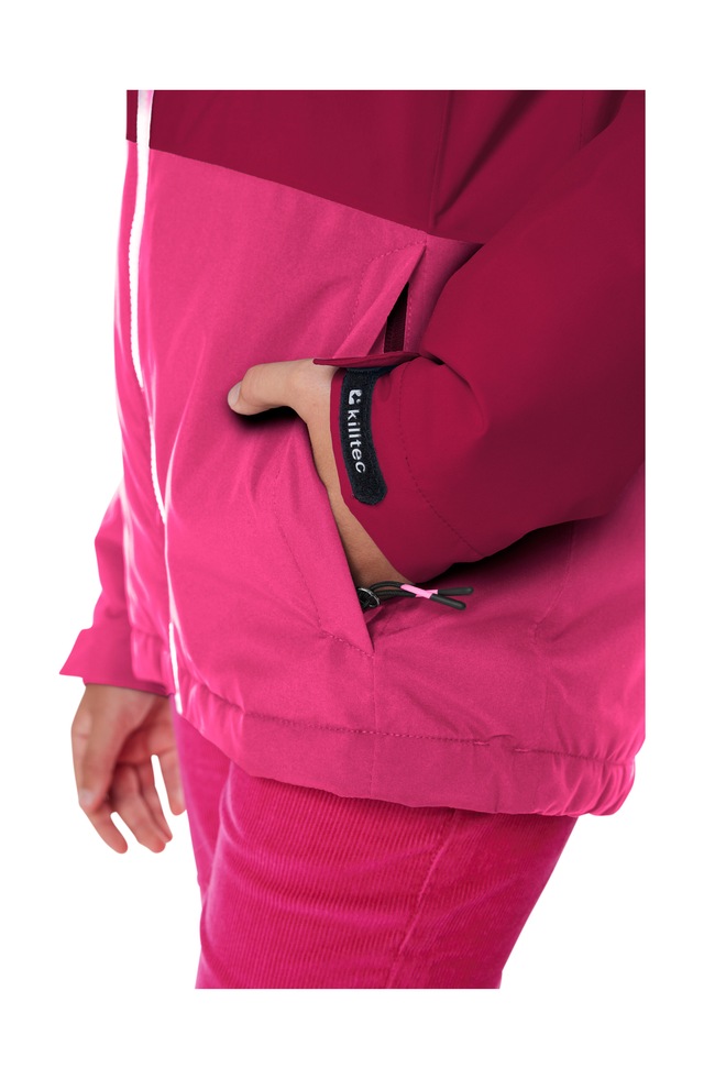 Killtec Skijacke »KSW 331 GRLS SKI JCKT« Atmungsaktive, wasserdichte Jacke mit Fleece-Innenseite, Skipasstasche