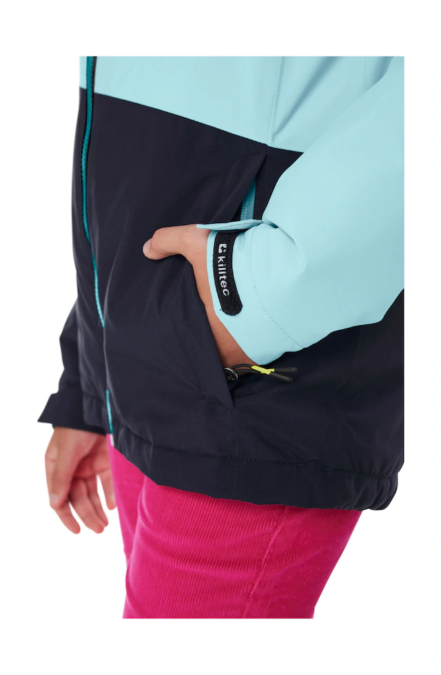 Killtec Skijacke »KSW 331 GRLS SKI JCKT« Atmungsaktive, wasserdichte Jacke mit Fleece-Innenseite, Skipasstasche