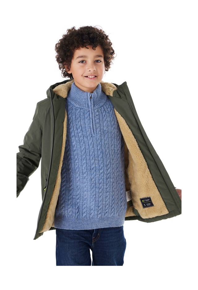 Killtec Funktionsjacke »KOW 377 BYS JCKT« Wasserdichte Funktionsjacke mit Kapuze, warmem Futter und Kinnschutz
