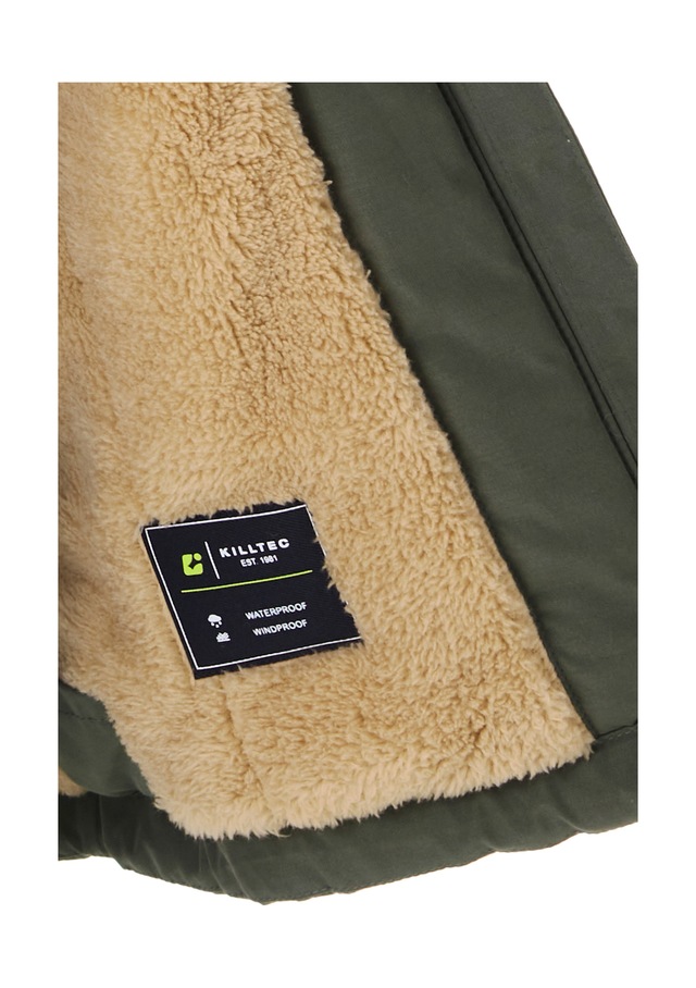 Killtec Funktionsjacke »KOW 377 BYS JCKT« Wasserdichte Funktionsjacke mit Kapuze, warmem Futter und Kinnschutz