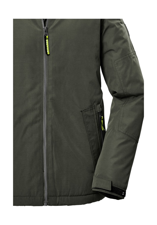 Killtec Funktionsjacke »KOW 377 BYS JCKT« Wasserdichte Funktionsjacke mit Kapuze, warmem Futter und Kinnschutz