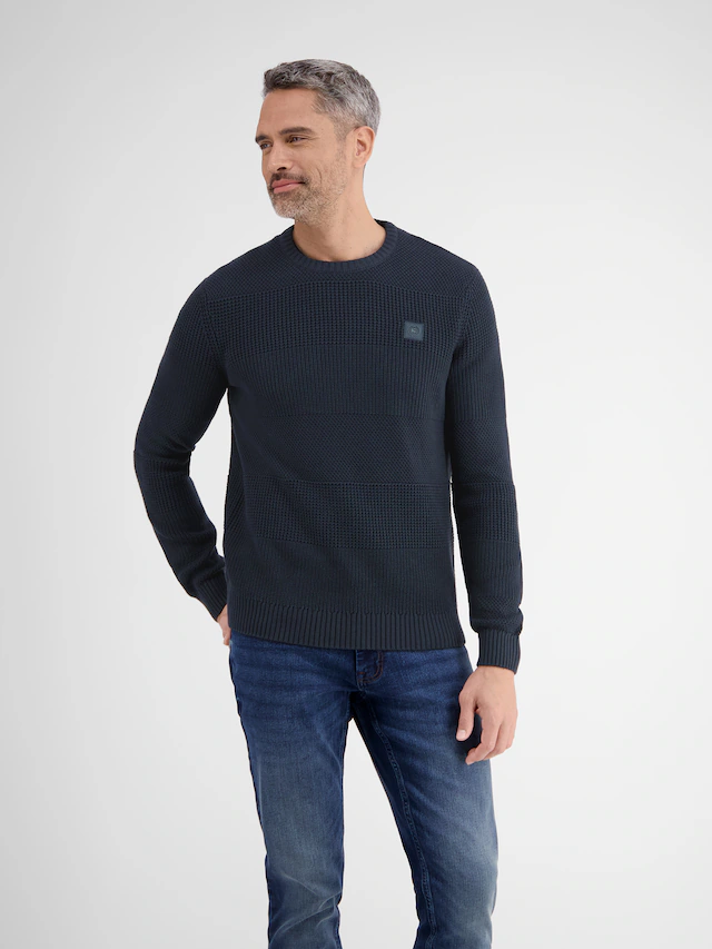 LERROS Strickpullover »Herren Pullover in Strukturstrickqualität«