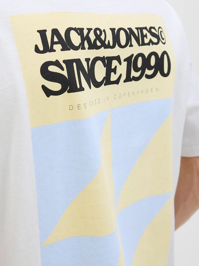 Jack & Jones Print-Shirt »JORTAVIRA POSTER TEE SS CREW NECK« mit Backprint