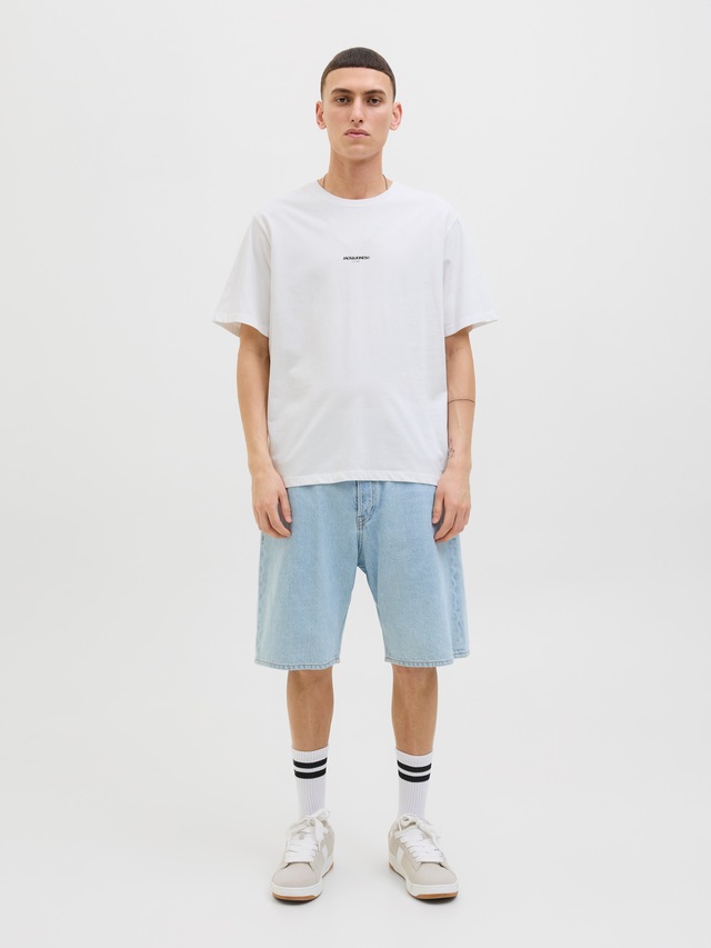 Jack & Jones Print-Shirt »JORTAVIRA POSTER TEE SS CREW NECK« mit Backprint