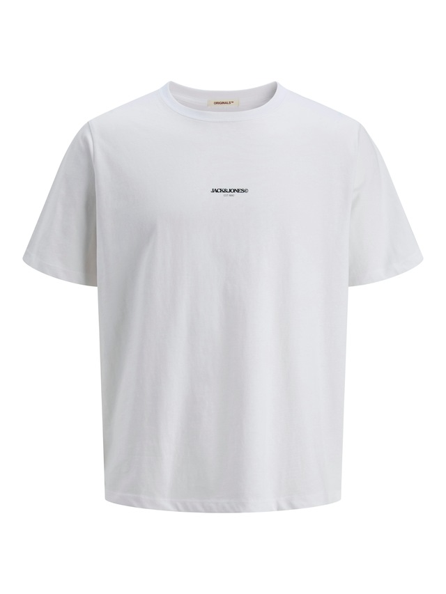 Jack & Jones Print-Shirt »JORTAVIRA POSTER TEE SS CREW NECK« mit Backprint