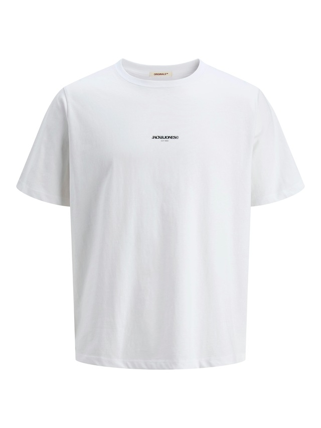 Jack & Jones Print-Shirt »JORTAVIRA POSTER TEE SS CREW NECK« mit Backprint