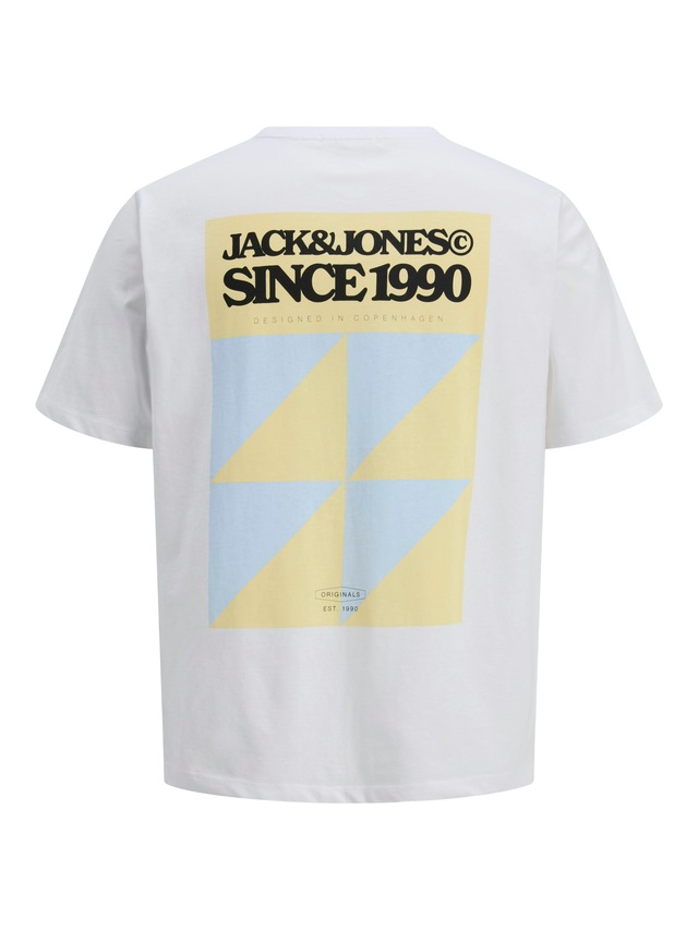 Jack & Jones Print-Shirt »JORTAVIRA POSTER TEE SS CREW NECK« mit Backprint