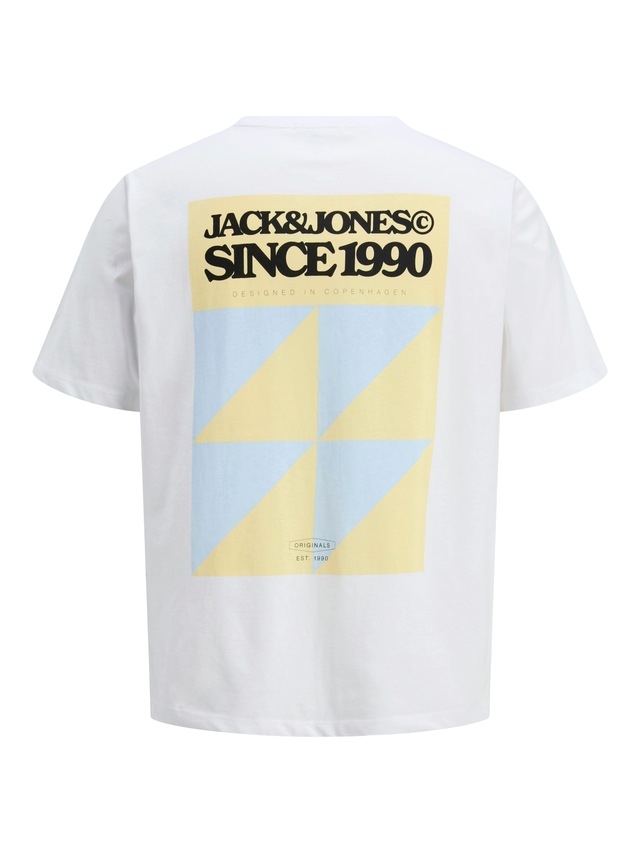 Jack & Jones Print-Shirt »JORTAVIRA POSTER TEE SS CREW NECK« mit Backprint