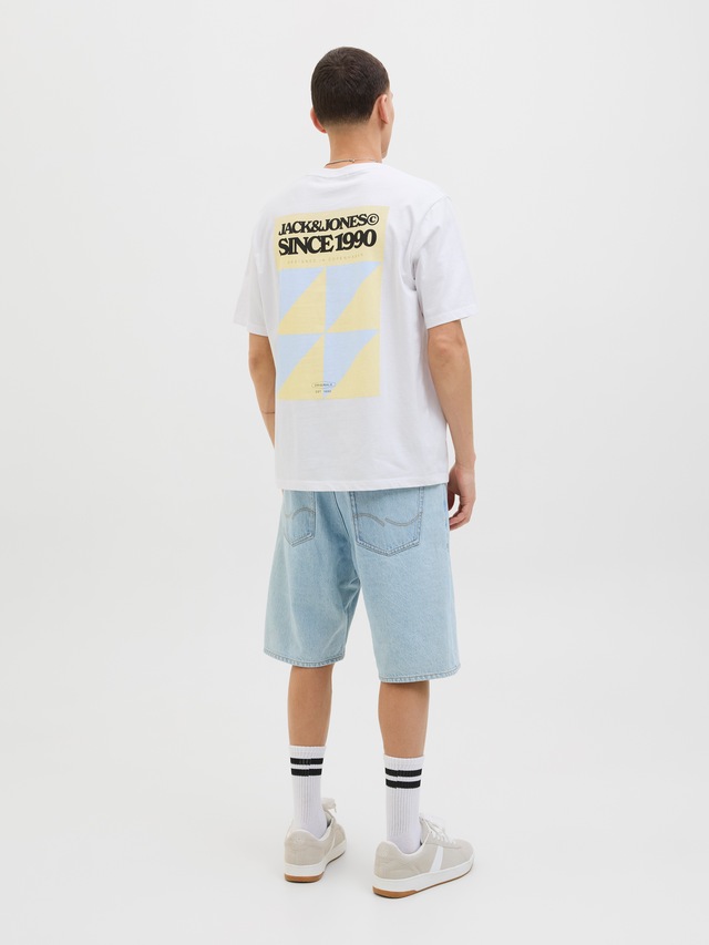 Jack & Jones Print-Shirt »JORTAVIRA POSTER TEE SS CREW NECK« mit Backprint