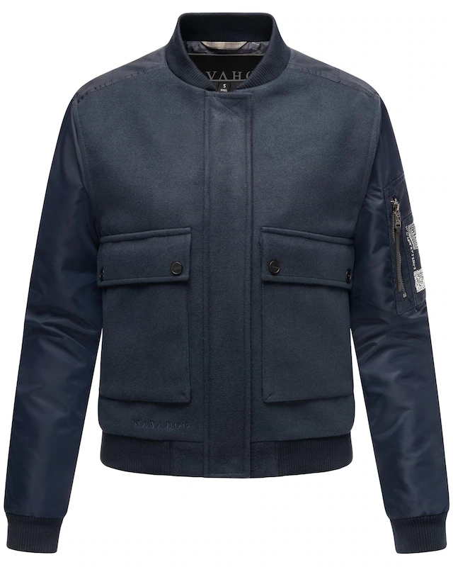 Navahoo Bomberjacke »Willstehaben 14« ohne Kapuze angesagte Collegejacke mit Ärmeltasche