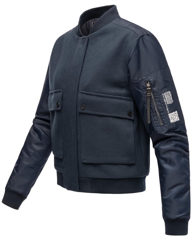 Navahoo Bomberjacke »Willstehaben 14« ohne Kapuze angesagte Collegejacke mit Ärmeltasche