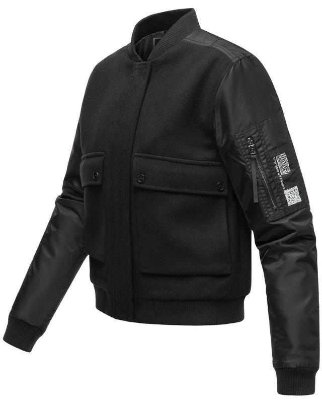 Navahoo Bomberjacke »Willstehaben 14« ohne Kapuze angesagte Collegejacke mit Ärmeltasche