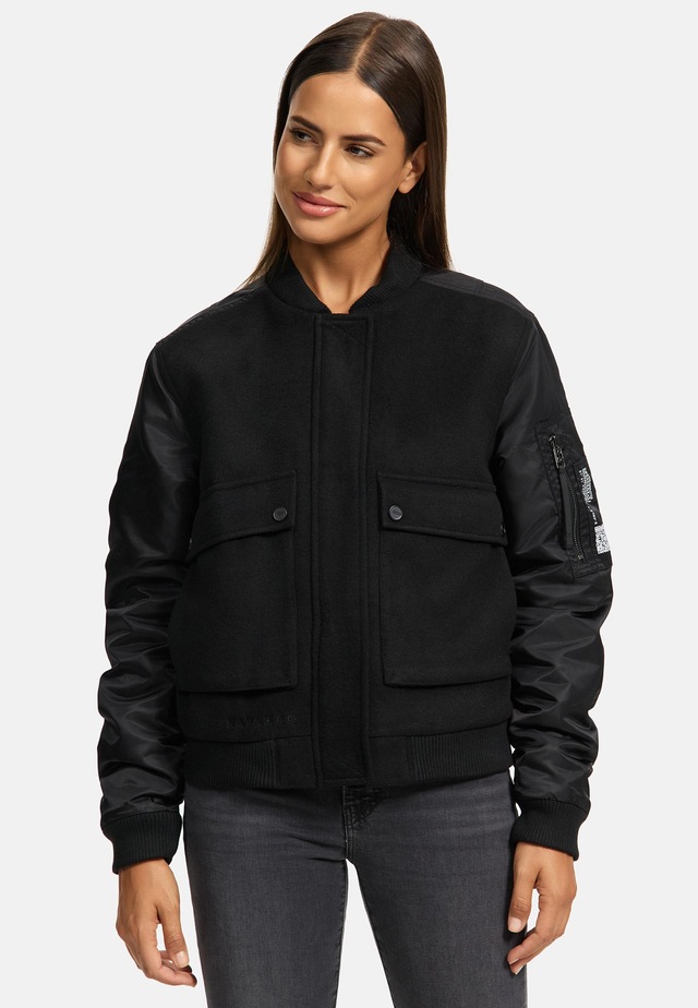 Navahoo Bomberjacke »Willstehaben 14« ohne Kapuze angesagte Collegejacke mit Ärmeltasche