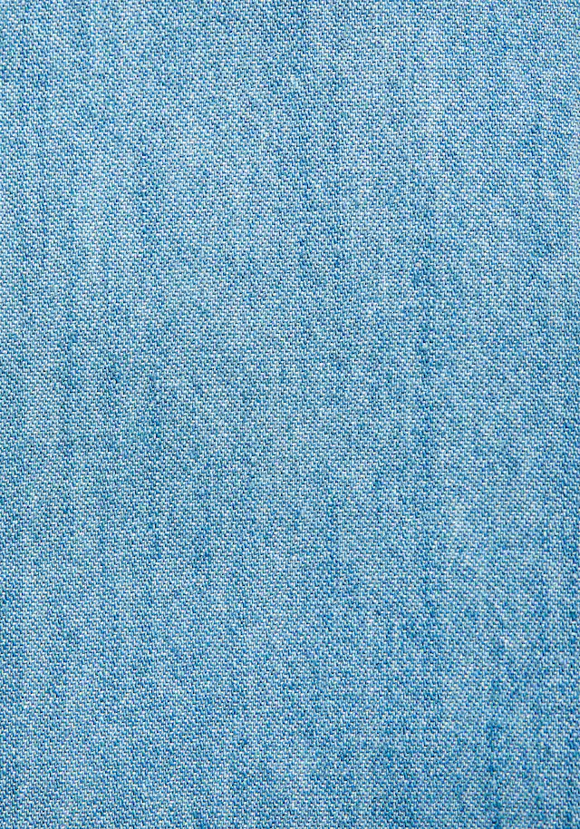 Buffalo Jeansbluse »mit Brusttasche aus reiner Baumwolle« verkürzte Hemdbluse, lässige Damenbluse aus leichter Denimware, casual