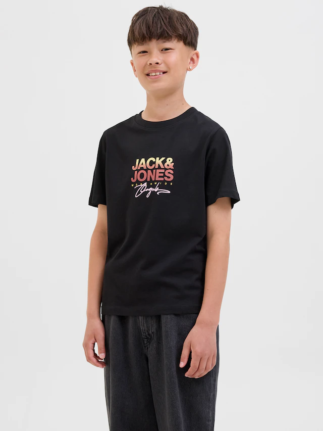 Jack & Jones Junior T-Shirt »JORCANGGU mit Druck und angenehmem Tragegefühl« bedruckt, modisch, regular fit, Single Jersey, Rundhals